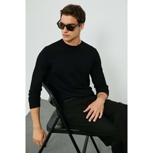 Lufian 112090175 Dean Yün Karışımlı Kazak Erkek Sweatshirt