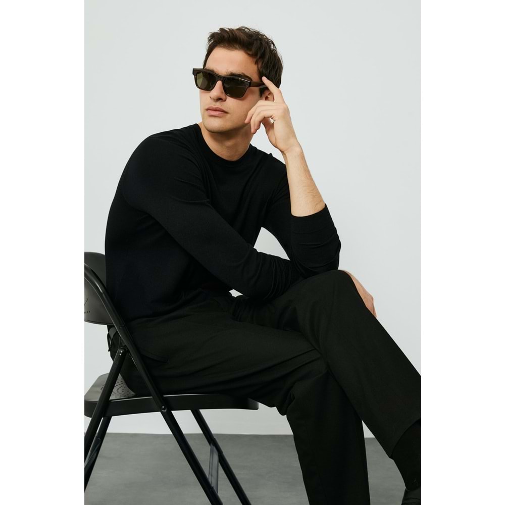 Lufian 112090175 Dean Yün Karışımlı Kazak Erkek Sweatshirt