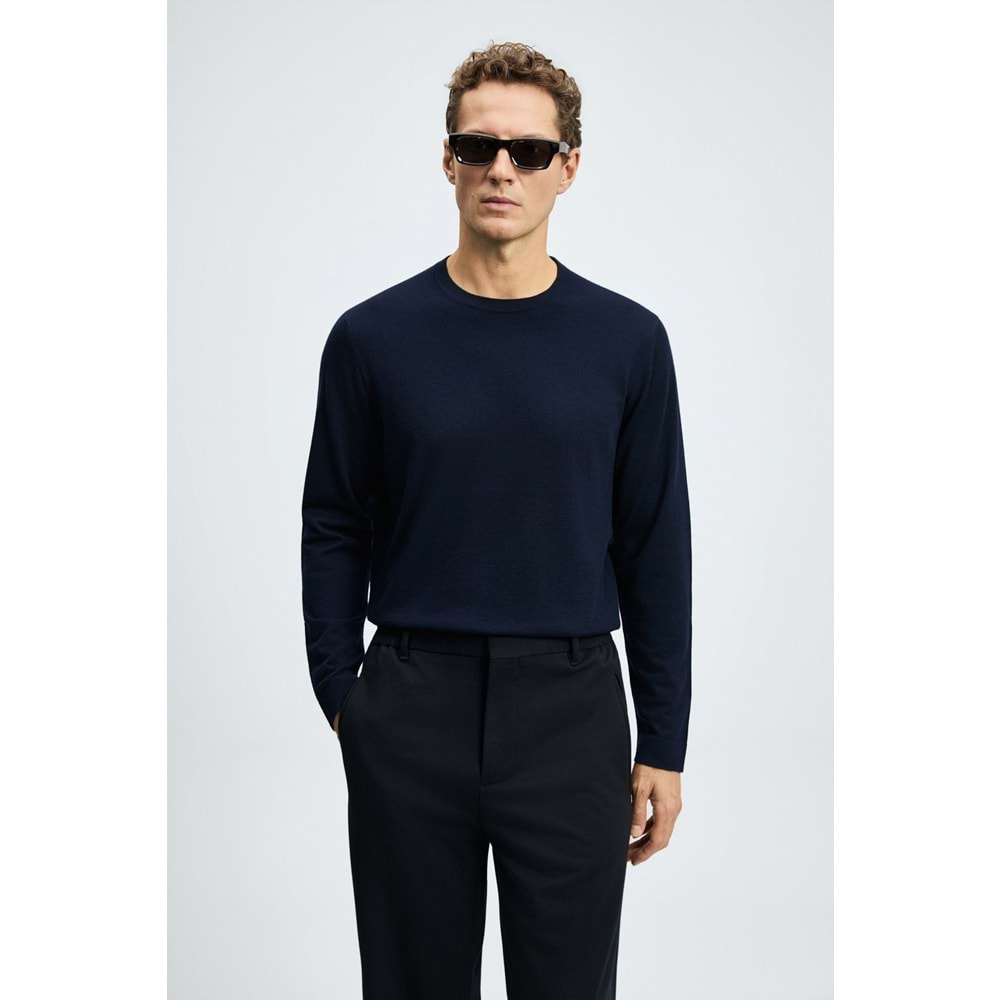 Lufian 112090175 Dean Yün Karışımlı Kazak Erkek Sweatshirt