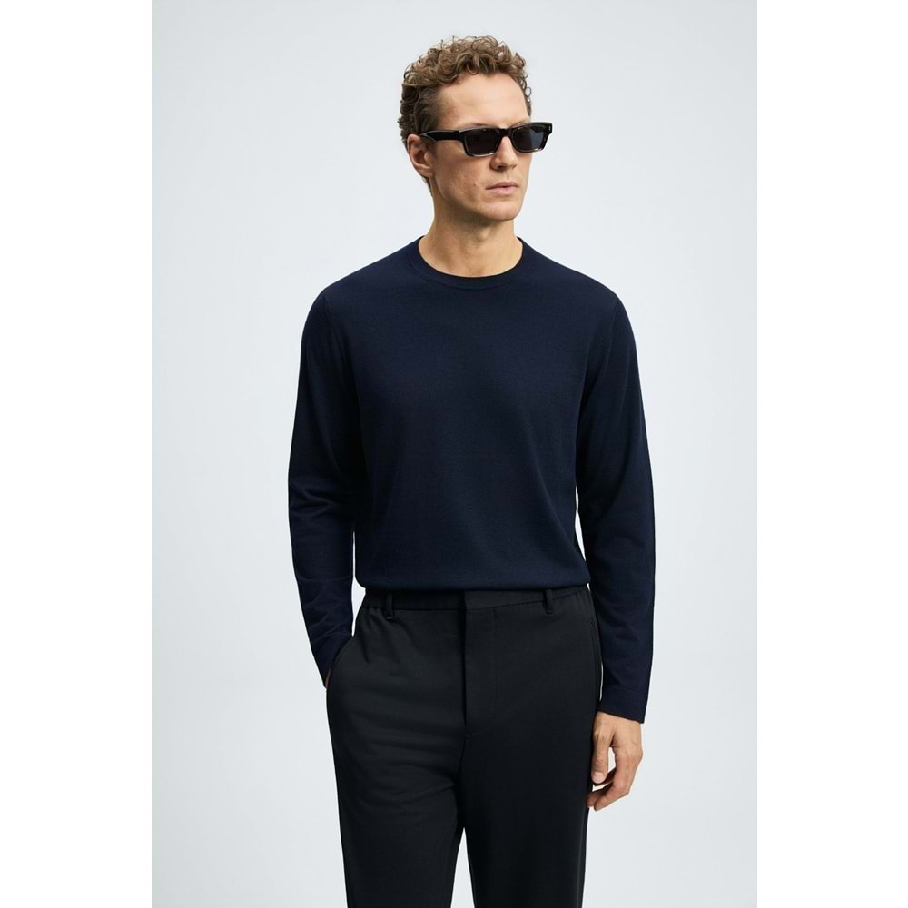 Lufian 112090175 Dean Yün Karışımlı Kazak Erkek Sweatshirt