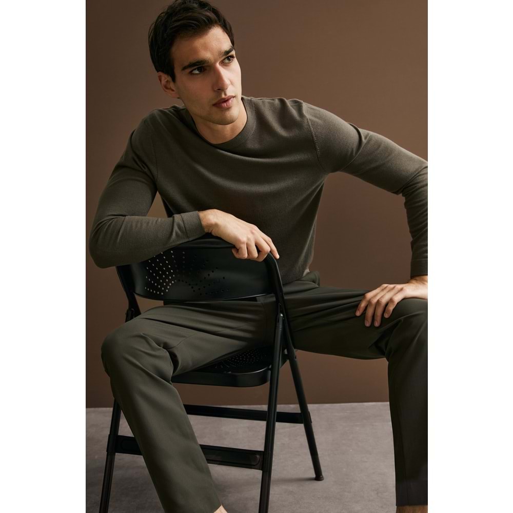 Lufian 112090175 Dean Yün Karışımlı Kazak Erkek Sweatshirt