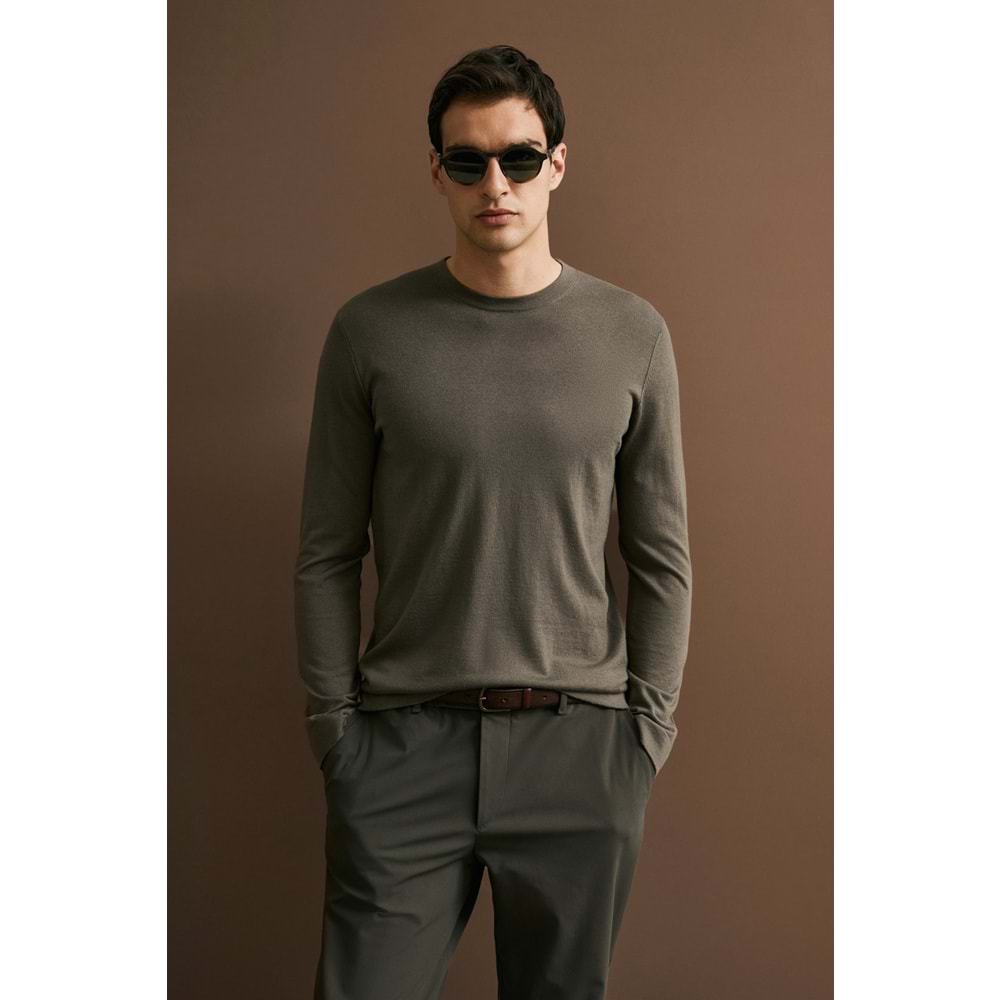 Lufian 112090175 Dean Yün Karışımlı Kazak Erkek Sweatshirt