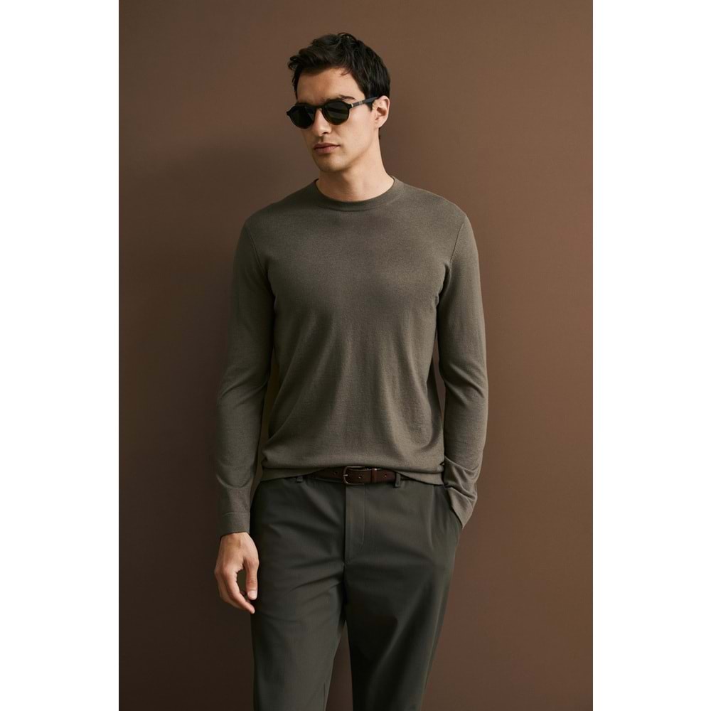 Lufian 112090175 Dean Yün Karışımlı Kazak Erkek Sweatshirt