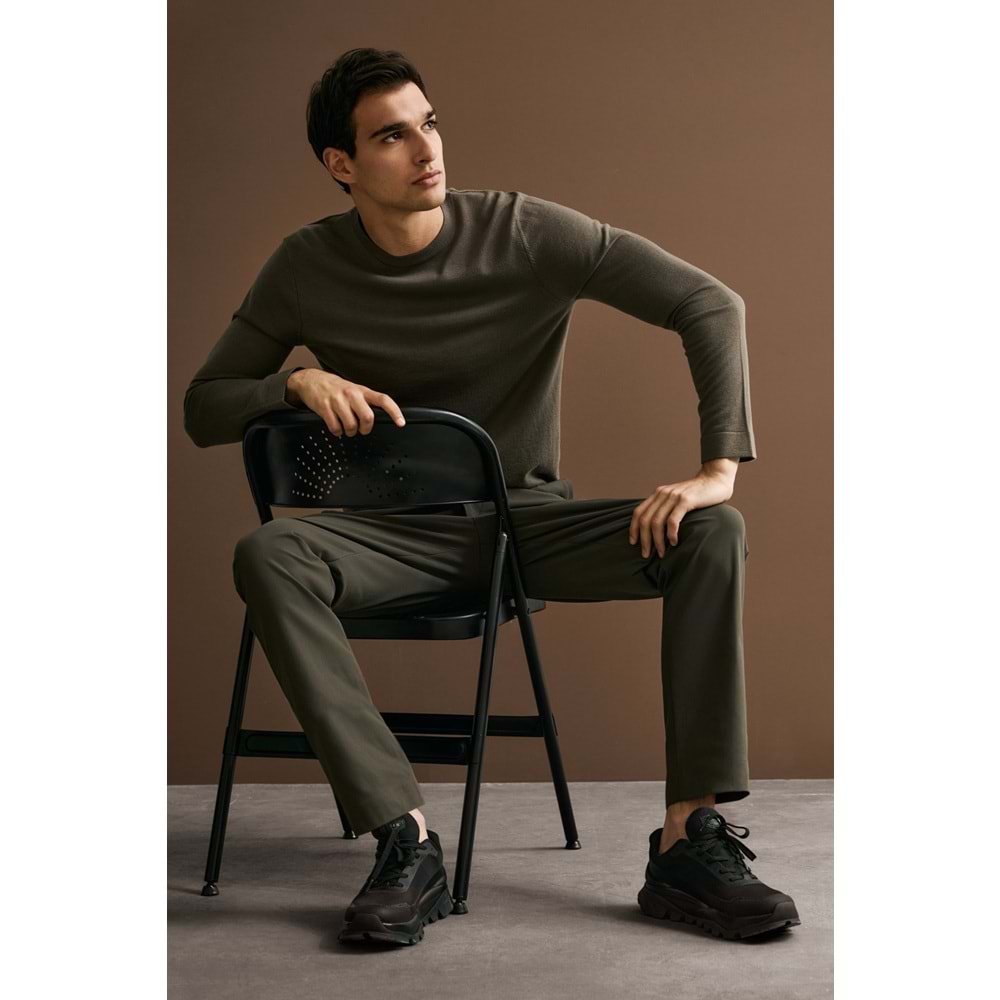 Lufian 112090175 Dean Yün Karışımlı Kazak Erkek Sweatshirt