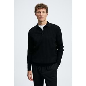Lufian 112090190 Petra Polo Yaka Triko Kazak Erkek Sweatshirt