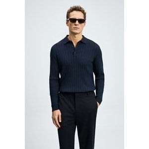 Lufian 112090190 Petra Polo Yaka Triko Kazak Erkek Sweatshirt