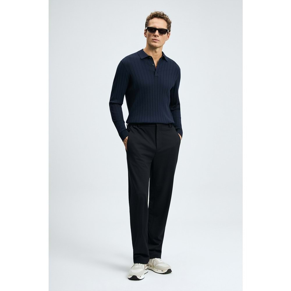 Lufian 112090190 Petra Polo Yaka Triko Kazak Erkek Sweatshirt