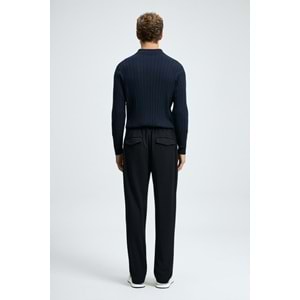 Lufian 112090190 Petra Polo Yaka Triko Kazak Erkek Sweatshirt