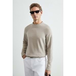 Lufian 112090184 Darvın Şönil Bisiklet Yaka Triko Kazak Erkek Sweatshirt