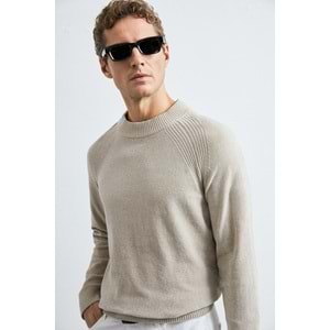 Lufian 112090184 Darvın Şönil Bisiklet Yaka Triko Kazak Erkek Sweatshirt
