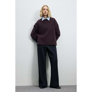 Lufian 122090050 Pamela Deve Tüyü Karışımlı Triko Kazak Kadın Sweatshirt