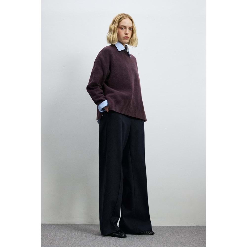 Lufian 122090050 Pamela Deve Tüyü Karışımlı Triko Kazak Kadın Sweatshirt