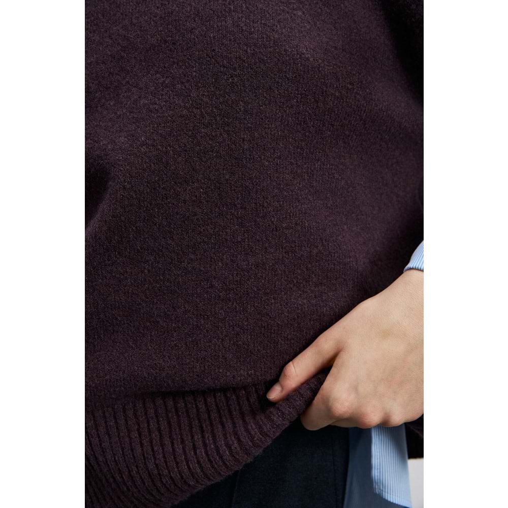 Lufian 122090050 Pamela Deve Tüyü Karışımlı Triko Kazak Kadın Sweatshirt