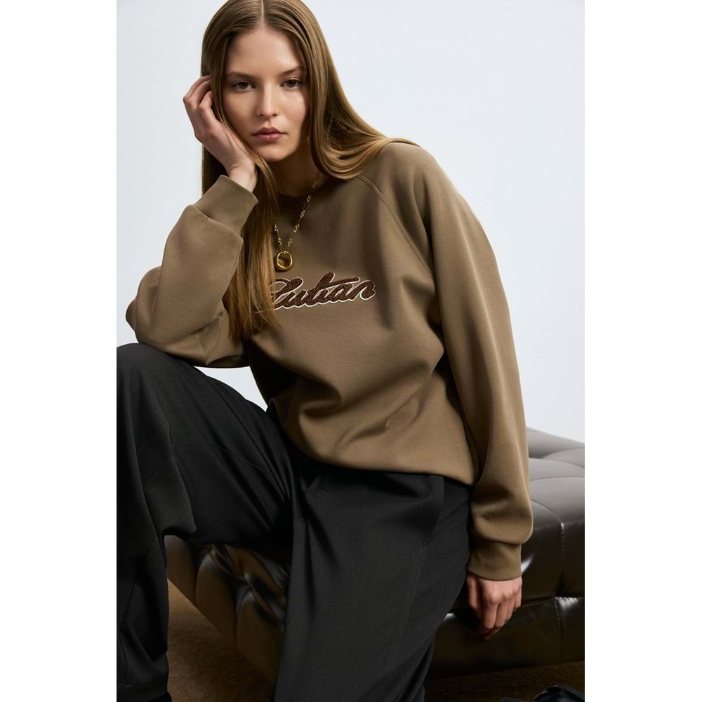 Lufian 122030029 Ander Kadın Örme Kadın Sweatshirt