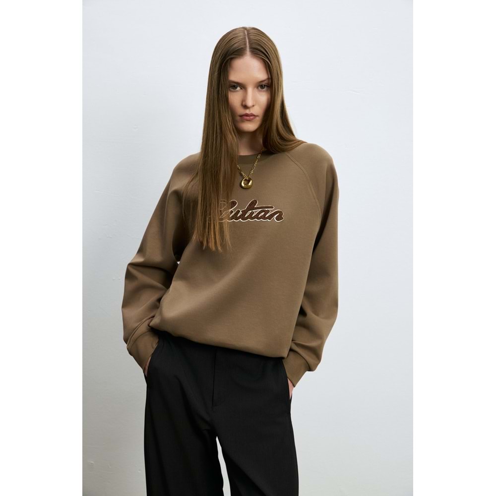 Lufian 122030029 Ander Kadın Örme Kadın Sweatshirt