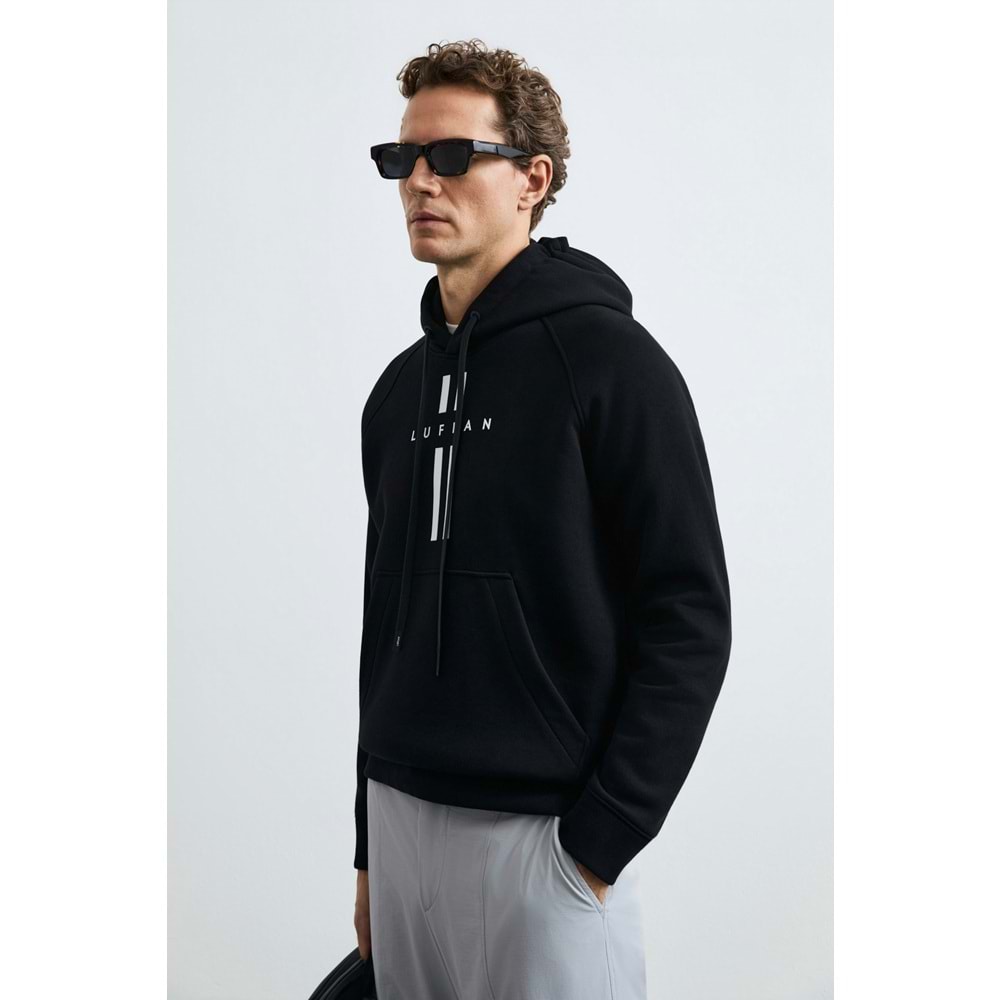 Lufian 112030207 Decland Kapüşonlu Sweatshirt Erkek Sweatshirt