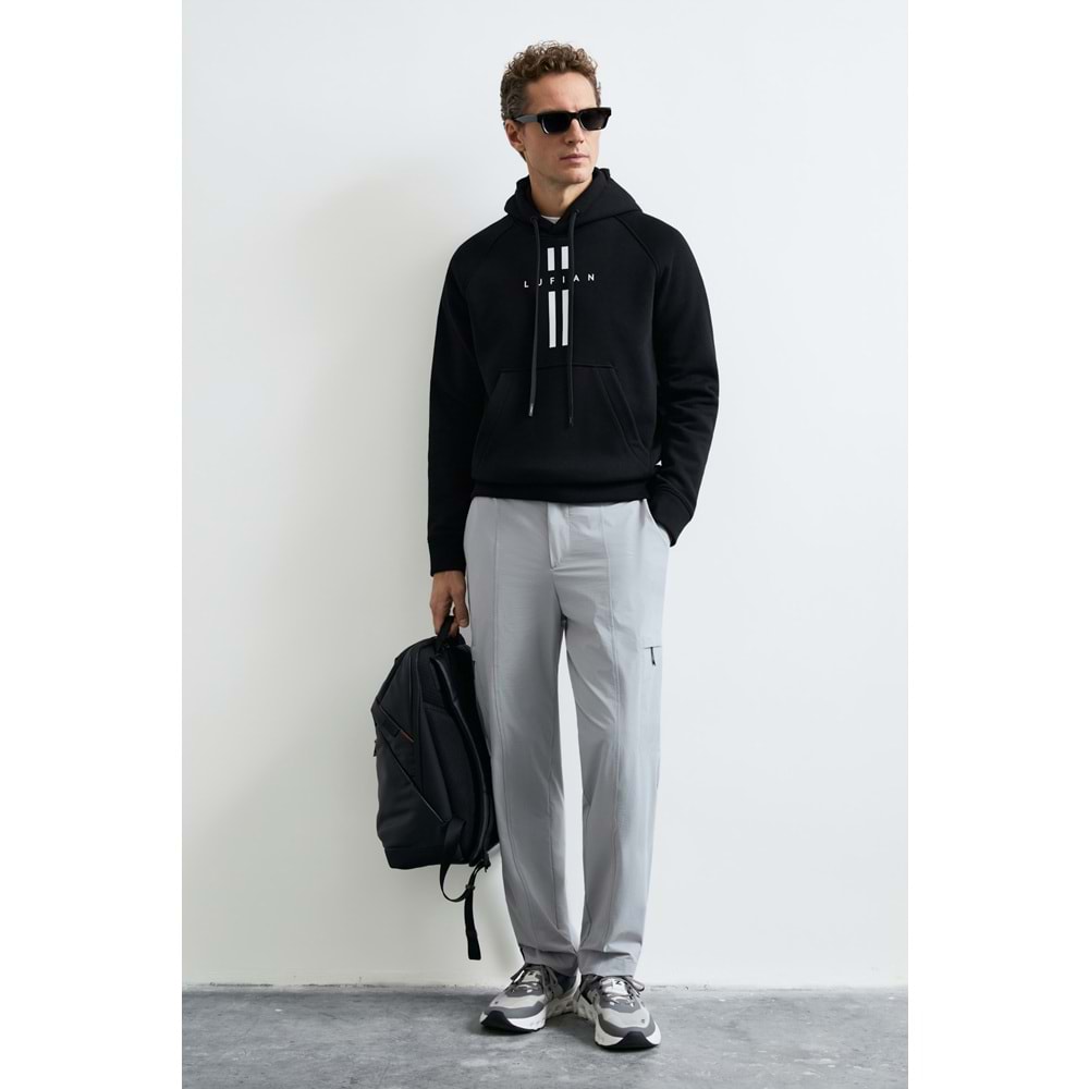 Lufian 112030207 Decland Kapüşonlu Sweatshirt Erkek Sweatshirt
