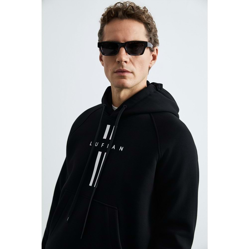 Lufian 112030207 Decland Kapüşonlu Sweatshirt Erkek Sweatshirt