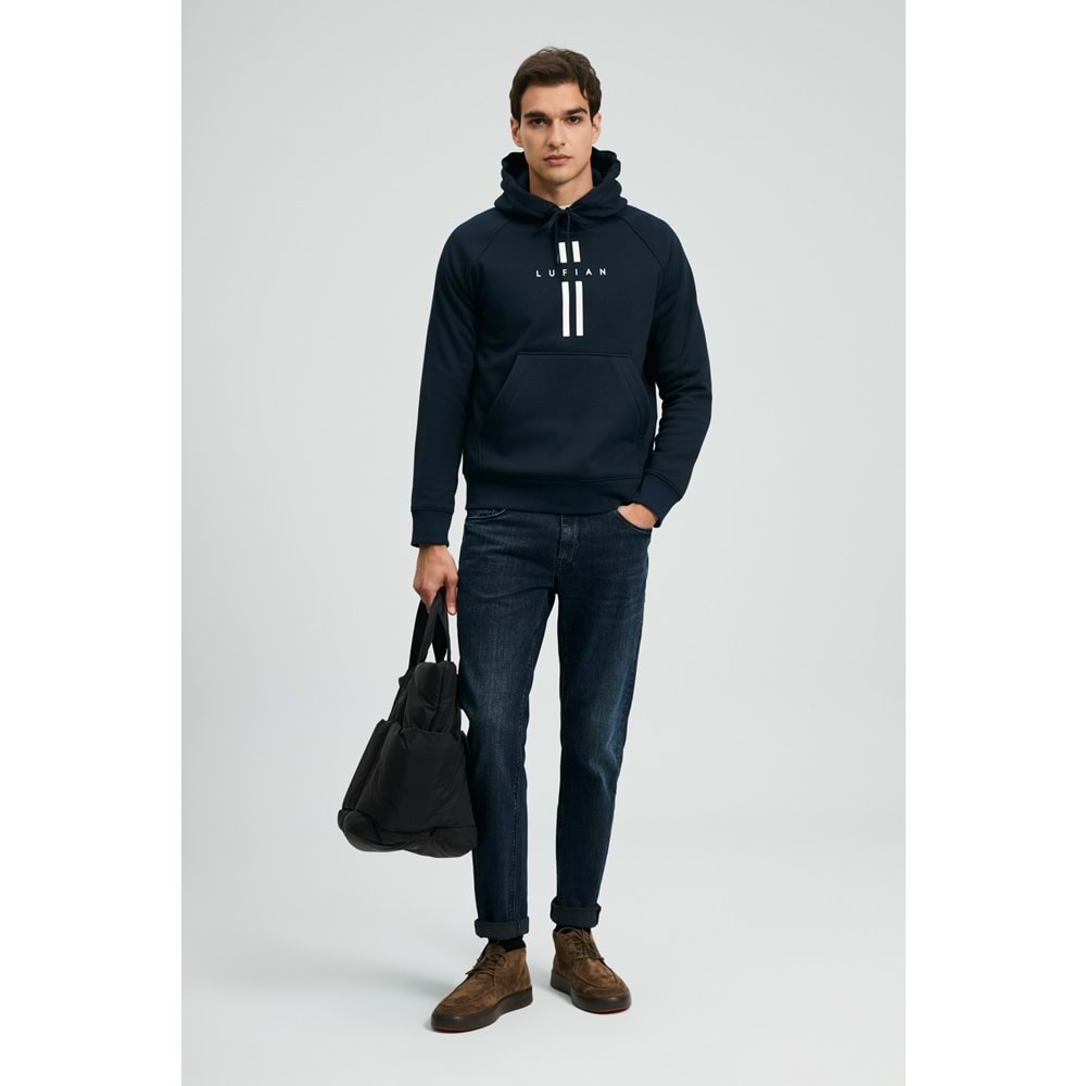 Lufian 112030207 Decland Kapüşonlu Sweatshirt Erkek Sweatshirt