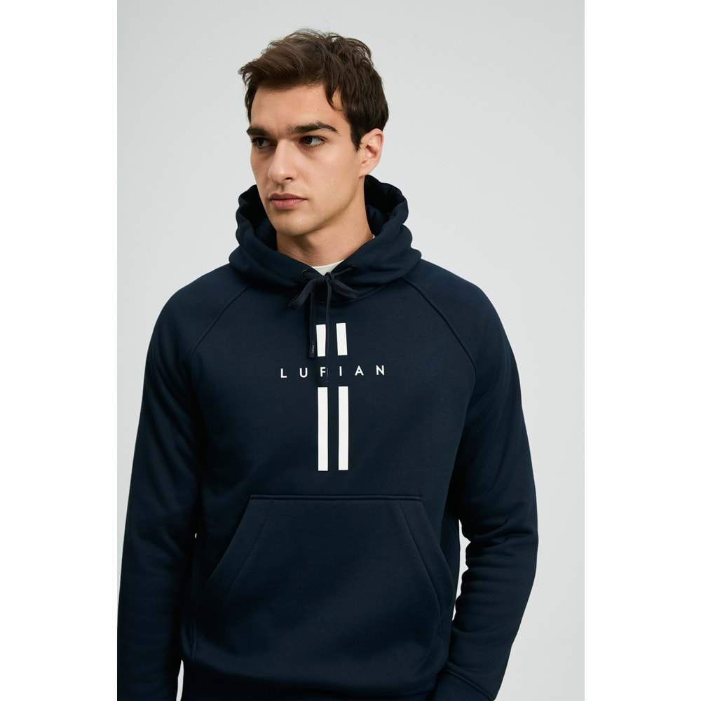 Lufian 112030207 Decland Kapüşonlu Sweatshirt Erkek Sweatshirt