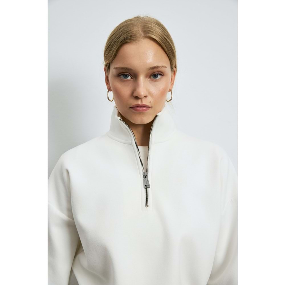Lufian 122030031 Portman Kadın Örme Sweatshırt Kadın Sweatshirt