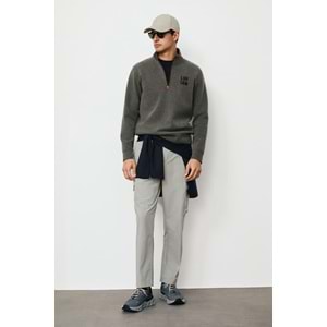Lufian 112030213 Chase Yarım Fermuarlı Kapüşonlu Erkek Sweatshirt