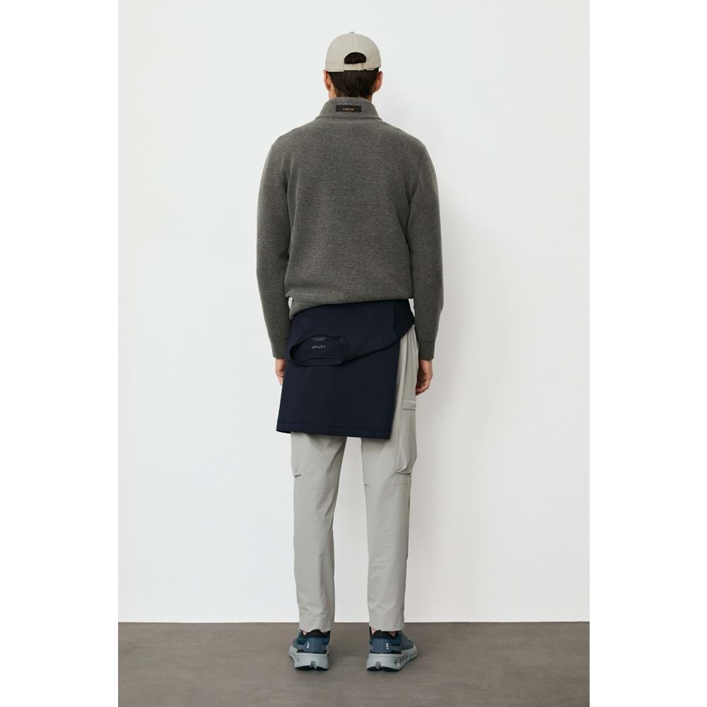 Lufian 112030213 Chase Yarım Fermuarlı Kapüşonlu Erkek Sweatshirt
