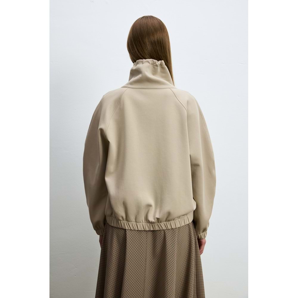 Lufian 122050019 Kelsey Örme Kadın Fermuarlı Eşofman Üstü Kadın Sweatshirt