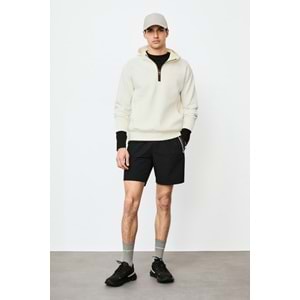 Lufian 112030216 Grayson Yarım Fermuarlı Kapüşonlu Erkek Sweatshirt