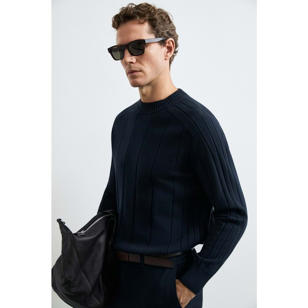 Lufian 112090195 Grand Yün Karışımlı Kazak Erkek Sweatshirt