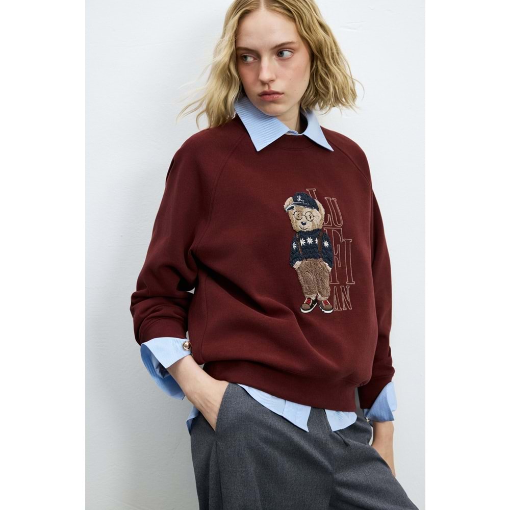 Lufian 122030034 Dıamond Kadın Örme Kadın Sweatshirt