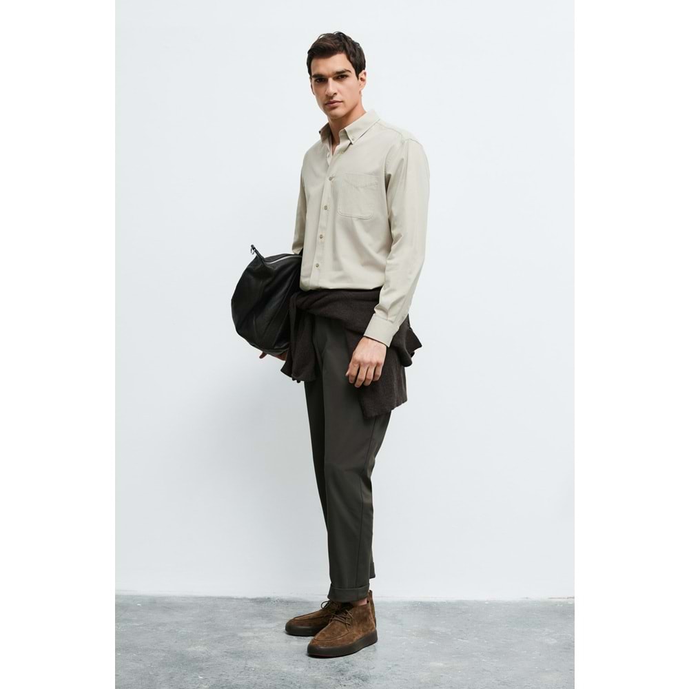 Lufian 112010704 Crom Erkek Basic Regular Fit Erkek Gömlek