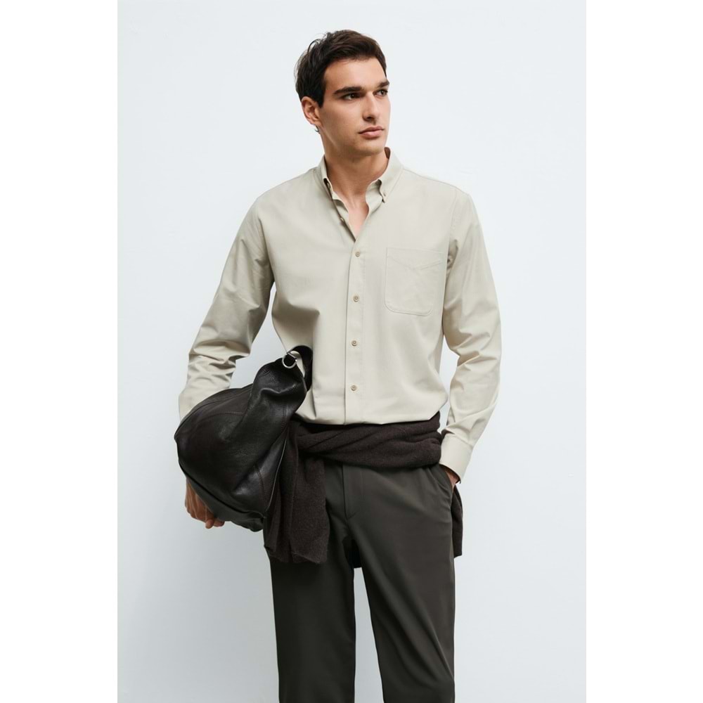 Lufian 112010704 Crom Erkek Basic Regular Fit Erkek Gömlek