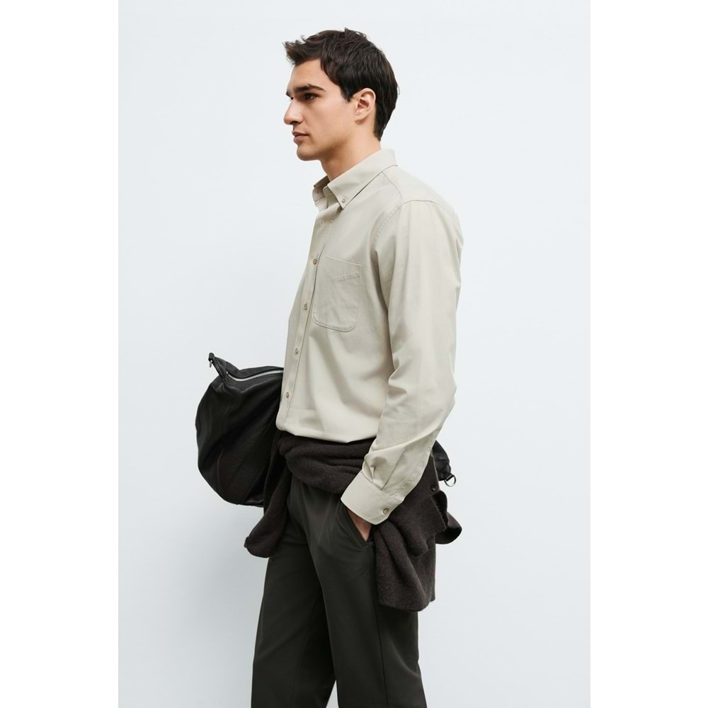 Lufian 112010704 Crom Erkek Basic Regular Fit Erkek Gömlek