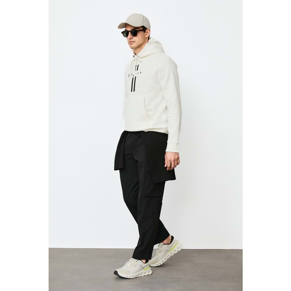 Lufian 112030207 Decland Kapüşonlu Sweatshirt Erkek Sweatshirt