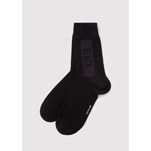 Mavi M0911366-900 Mavi Black Baskılı Soket Unisex Çorap