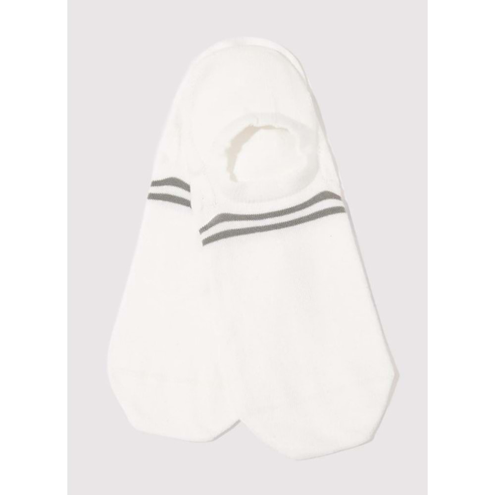 Mavi Şerit 2li Babet Çorabı Unisex Çorap