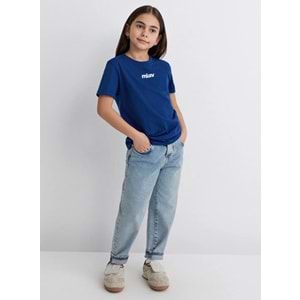 Mavi M6633270722 Miav Baskılı Unisex Çocuk Tişört