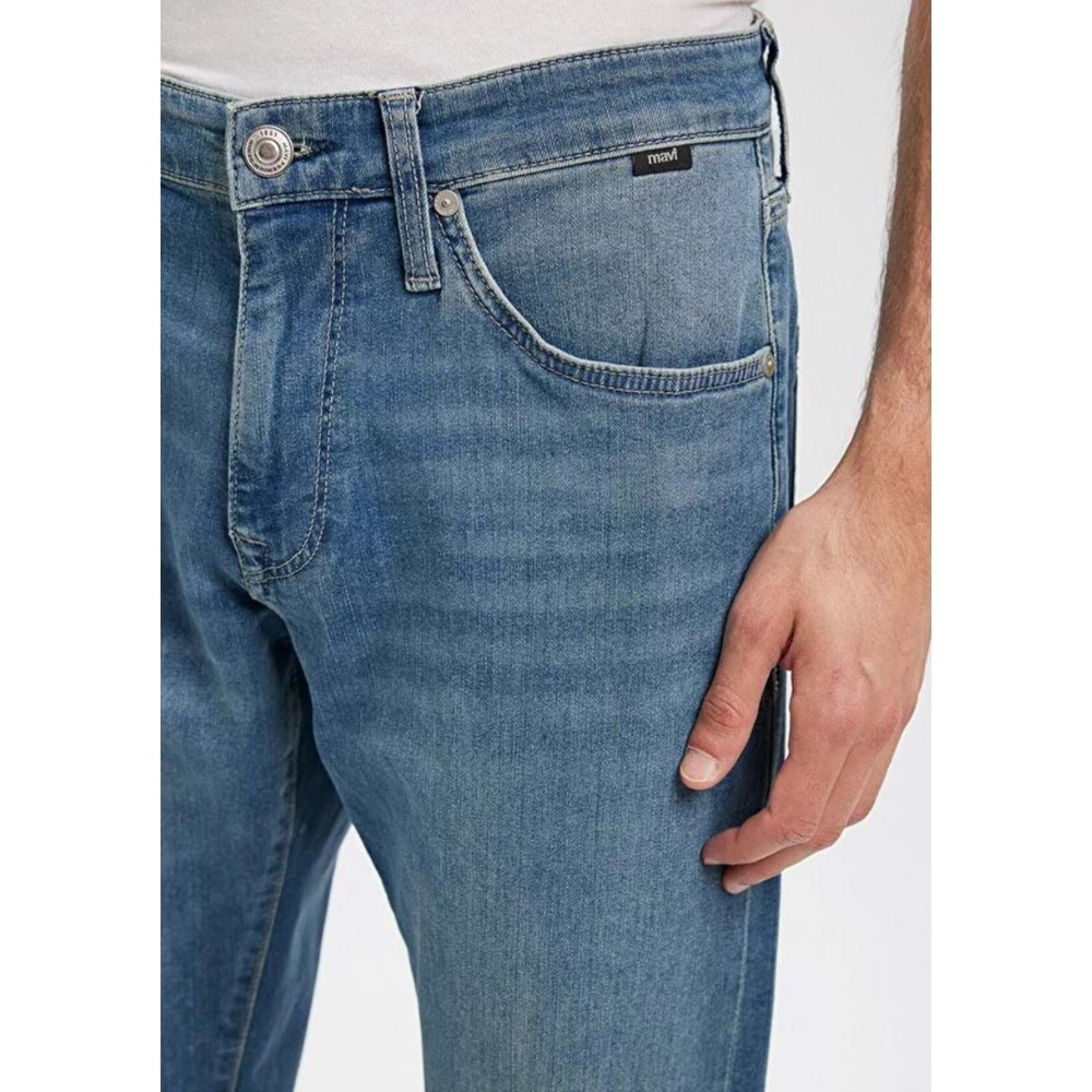Mavi M0020287123 Hunter Mavi Premium Puslu İndigo Mavisi Jean Pantolon Erkek Kot Pantolon