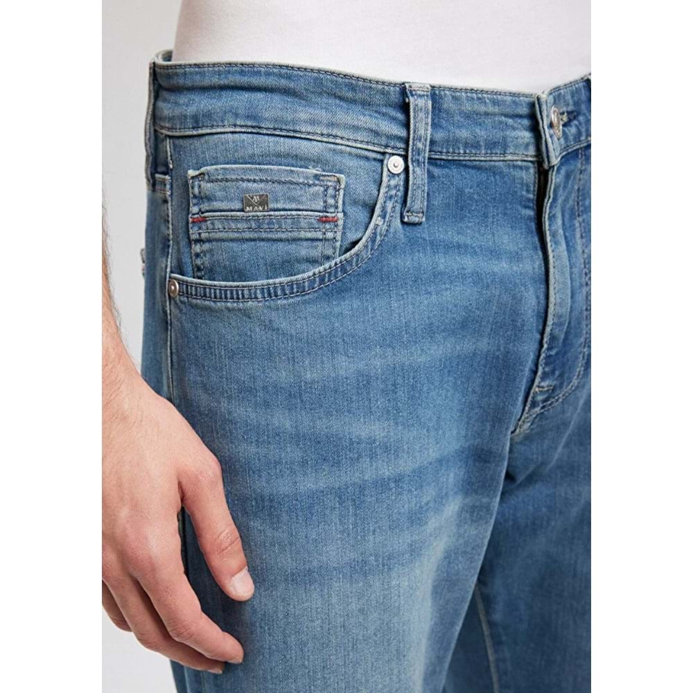 Mavi M0020287123 Hunter Mavi Premium Puslu İndigo Mavisi Jean Pantolon Erkek Kot Pantolon