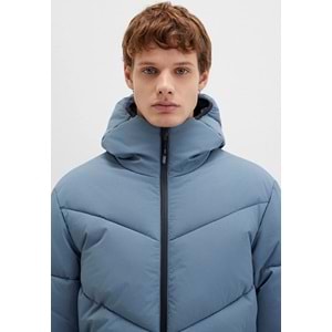Mavi 0110360-70782 Şişme Mont Kapüşonlu Erkek Mont