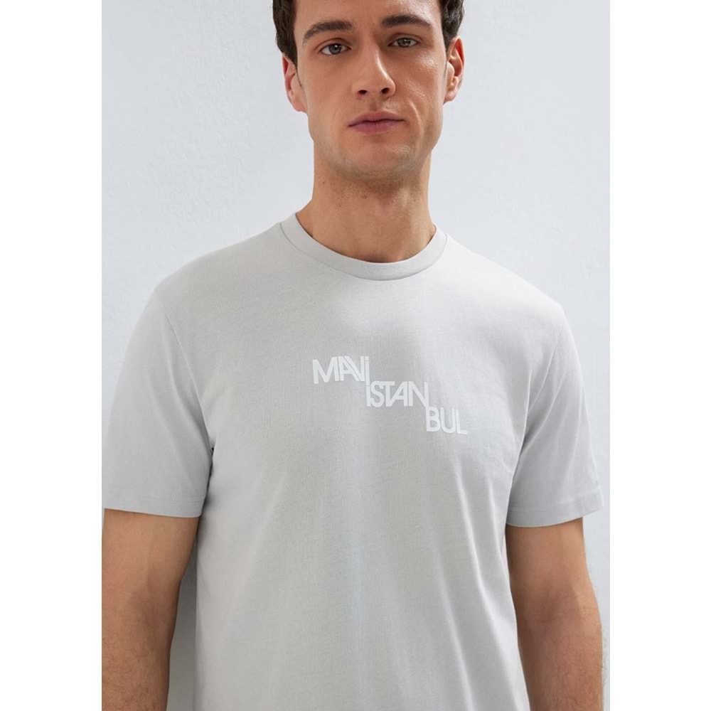 Mavi M0612274-70075 İstanbul Baskılı T-Shirt Erkek Tişort