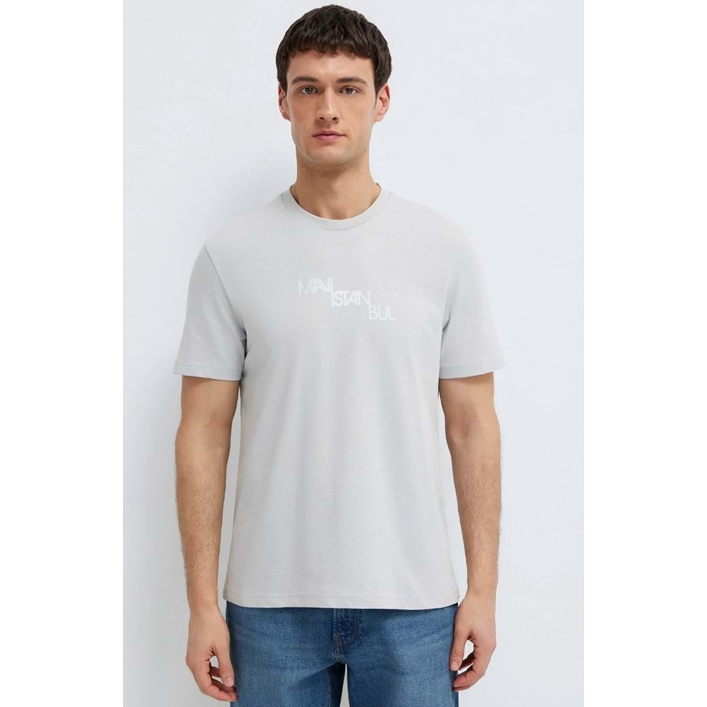 Mavi M0612274-70075 İstanbul Baskılı T-Shirt Erkek Tişort