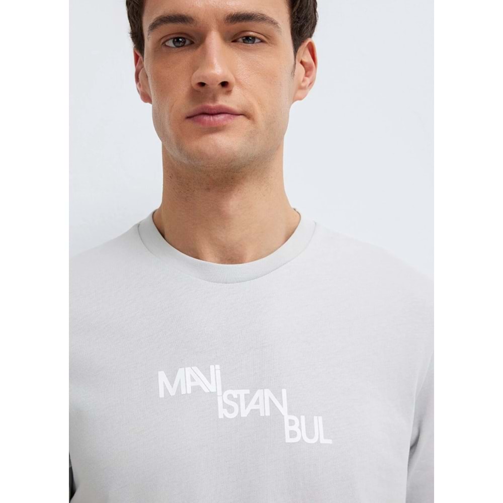 Mavi M0612274-70075 İstanbul Baskılı T-Shirt Erkek Tişort