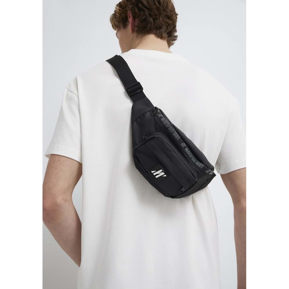 Mavi M0911566-900 Mavi Pro Logo Detaylı Bel Çantası Çapraz Çanta Omuz Çantası Spor Çanta
