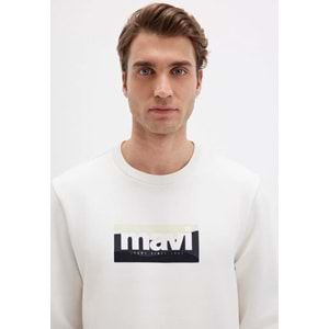 Mavi 0S10203-70057 Logo Baskılı Erkek Kapüşonlu Sweatshirt