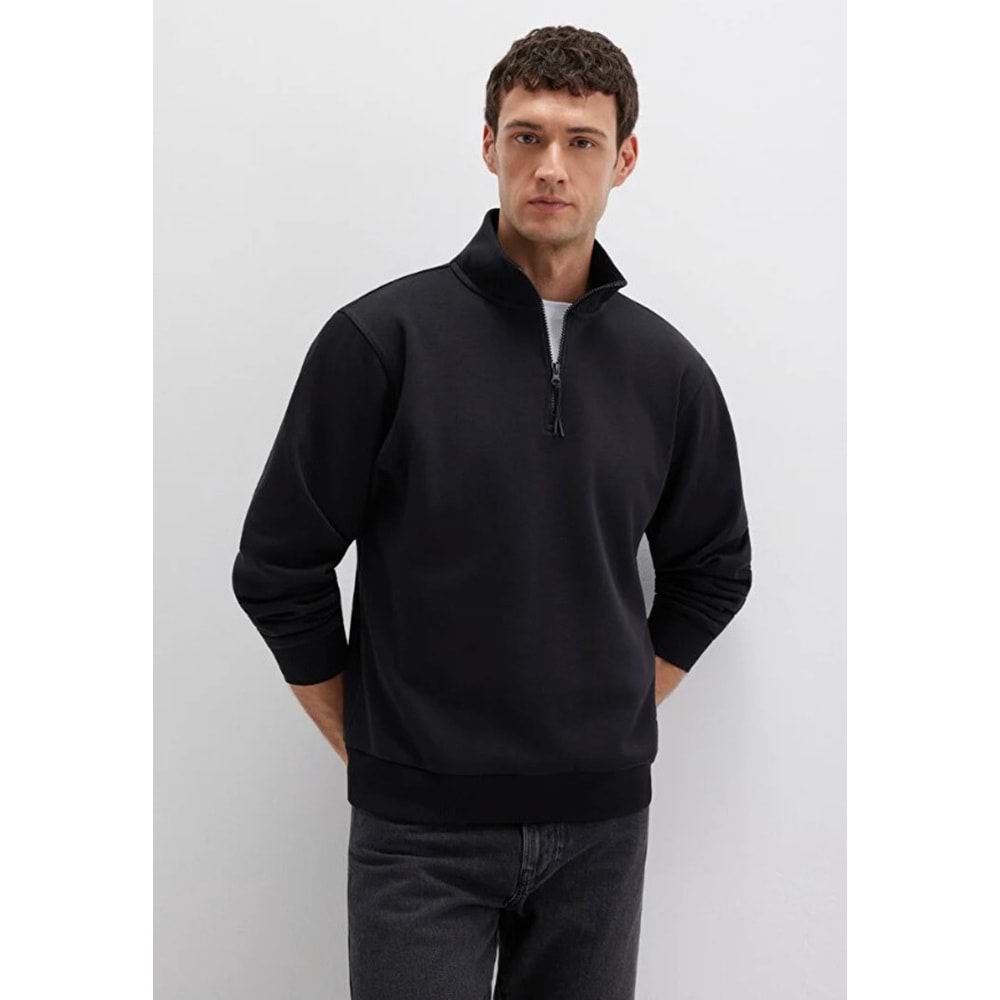 Mavi 0S10278-900 Basic Yarım Fermuarlı Sweatshirt