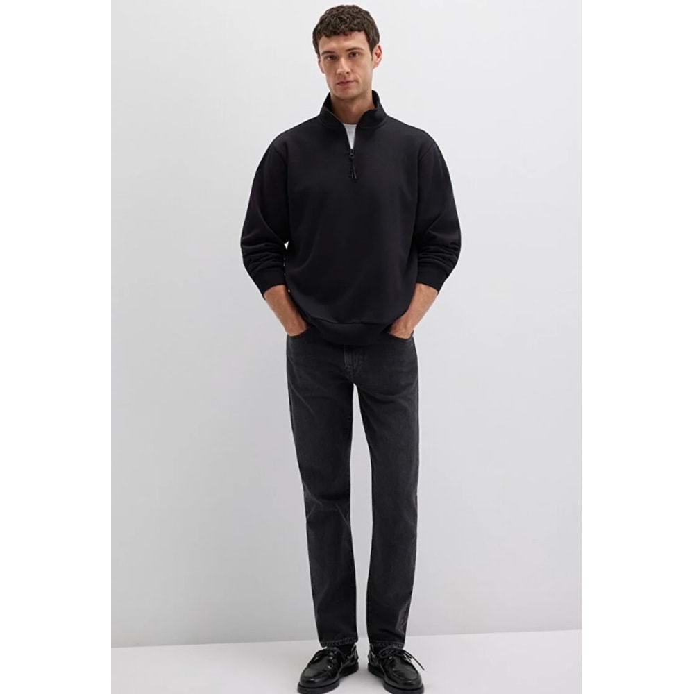Mavi 0S10278-900 Basic Yarım Fermuarlı Sweatshirt