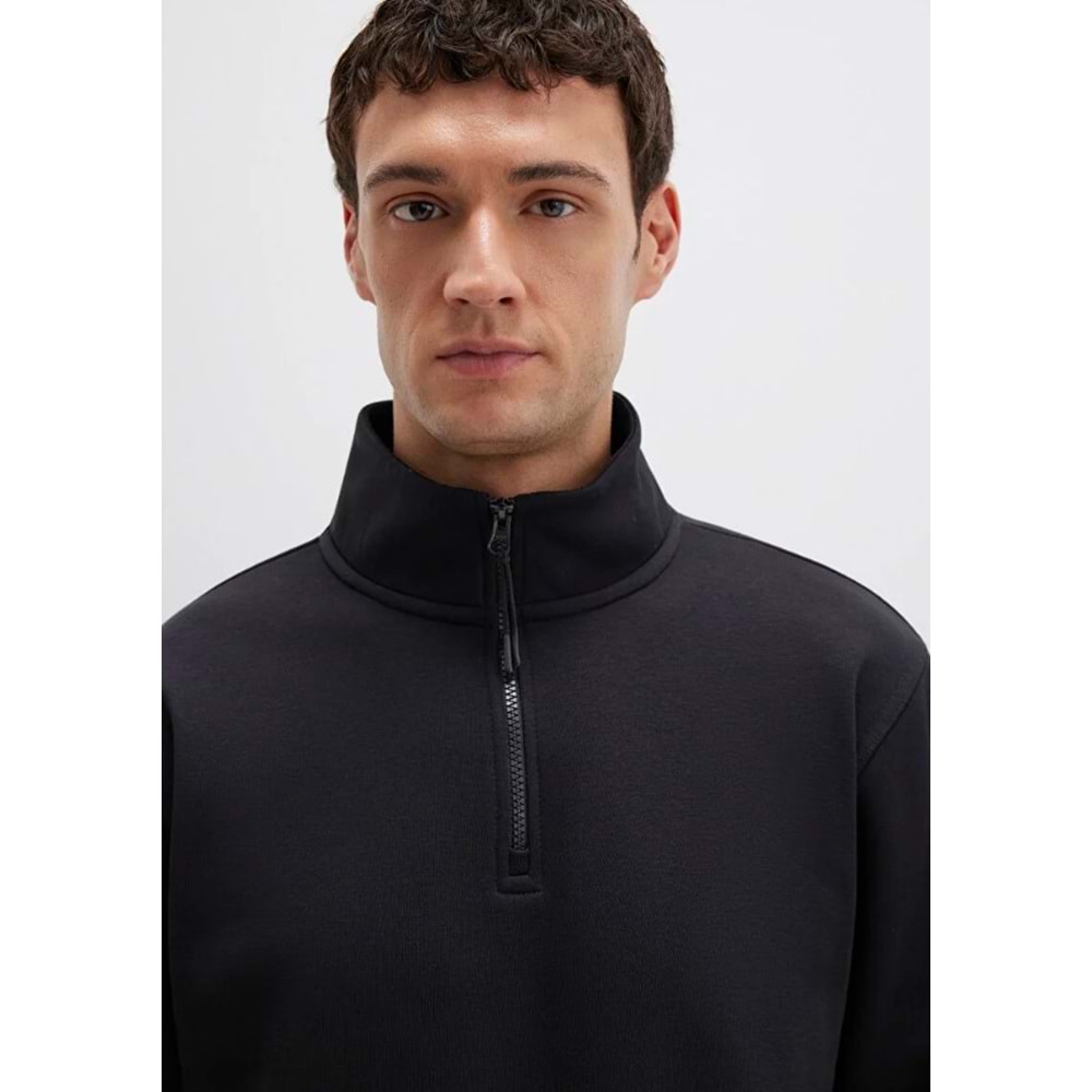 Mavi 0S10278-900 Basic Yarım Fermuarlı Sweatshirt