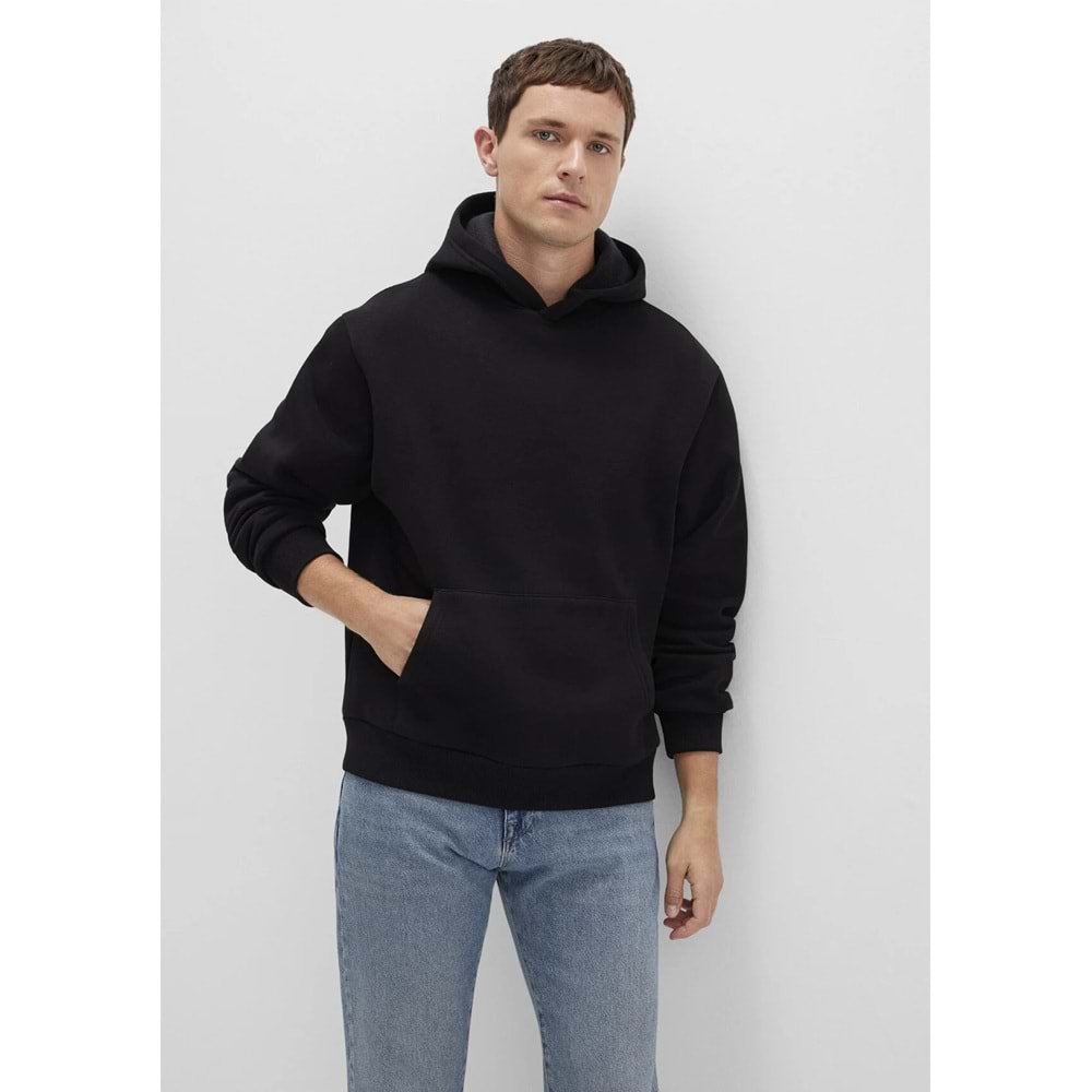Mavi M0S10275-900 Mavi Kapüşonlu Sweatshirt Erkek Sweatshirt